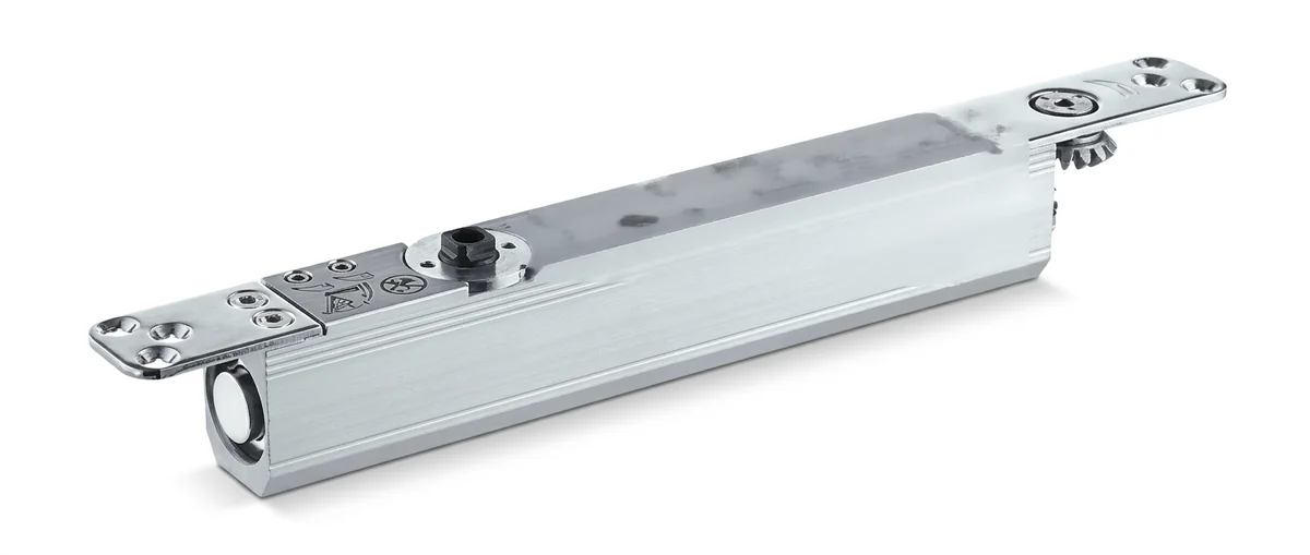 Concealed integrated door closer