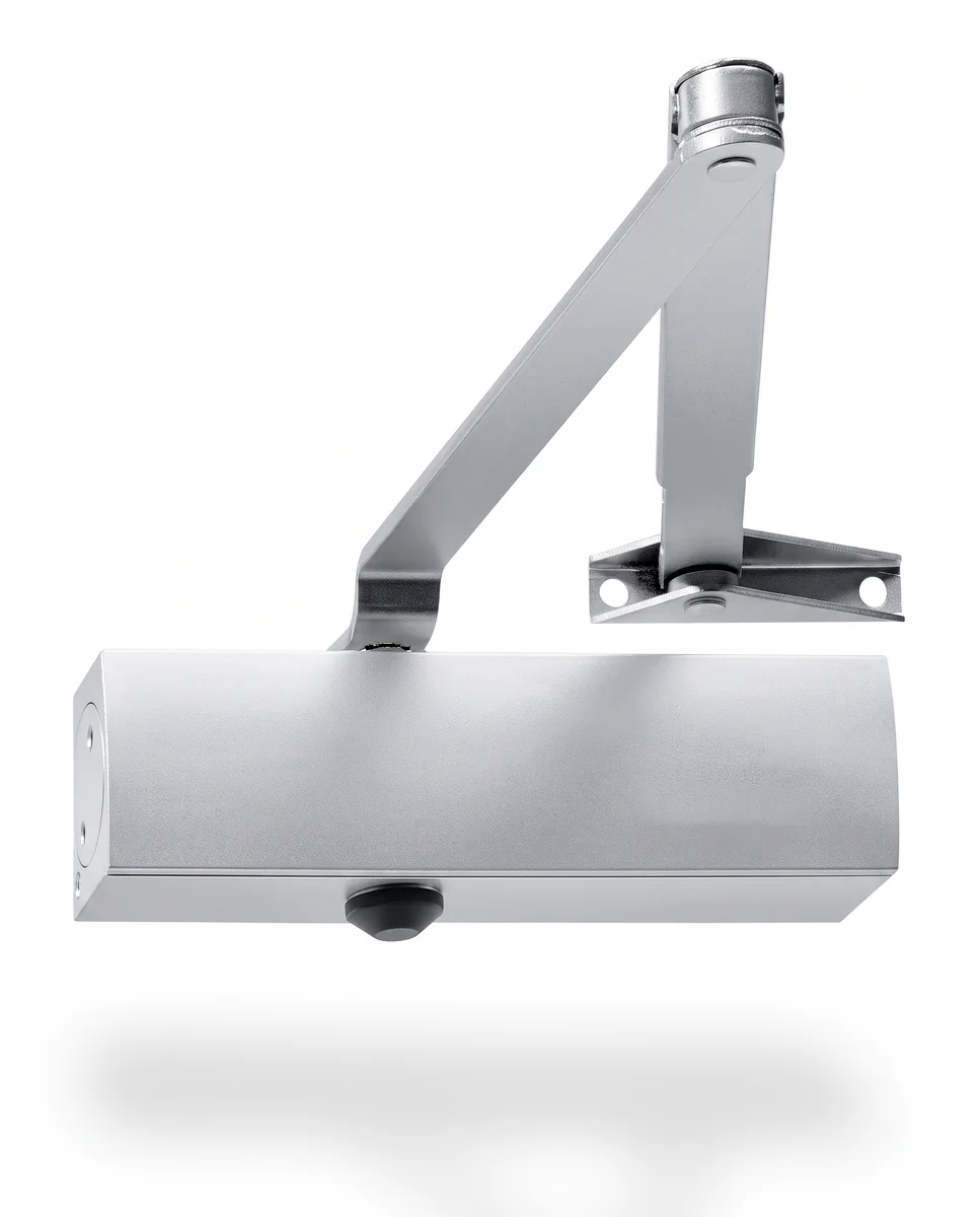 Overhead closer with link arm