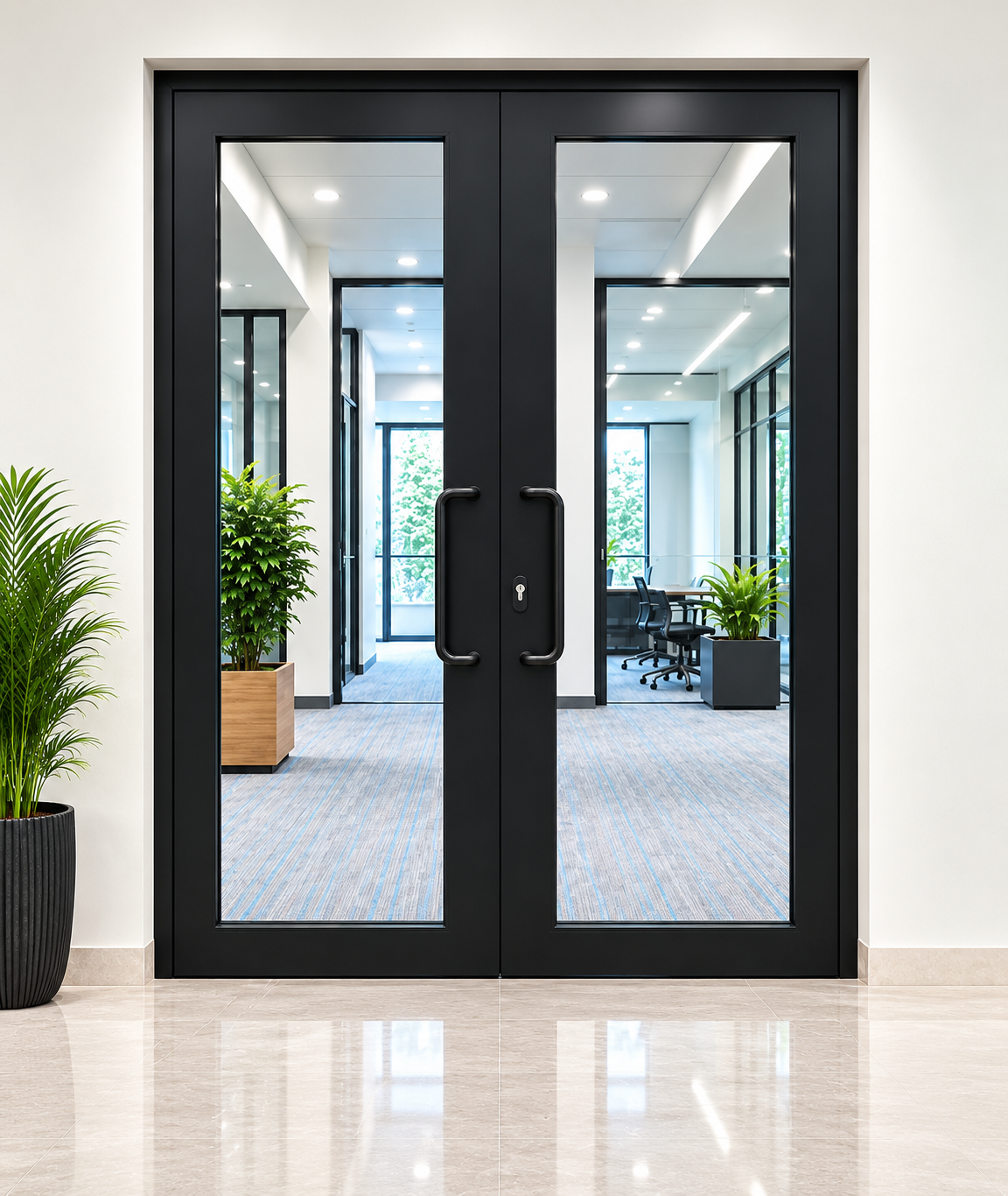 Glazed Doors installed by Srigiri International